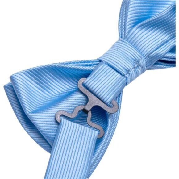 Bow Ties for Men Set Baby Blue - Picture 3 of 5